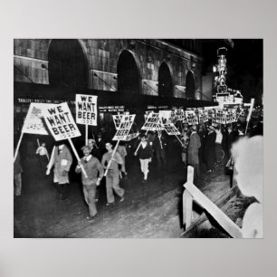Poster Bières de l'époque de la Prohibition, Nous voulons