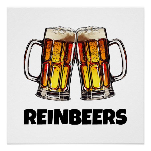 Poster Bières de Noël Reinbeers (Devant)