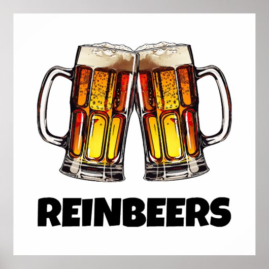 Poster Bières de Noël Reinbeers (Devant)