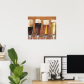 Poster Bières et bières assorties (Bureau à domicile)