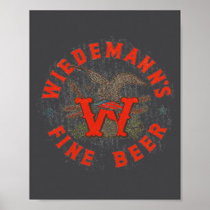 Poster Bières raffinées Vintage Wiedemanns Brasserie Wied