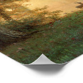 Poster Bierstadt Coucher de soleil Deer Lake Peinture (Coin)