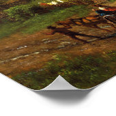 Poster Bierstadt - Dans Les contreforts (Coin)