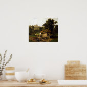 Poster Bierstadt - Dans Les contreforts (Cuisine)