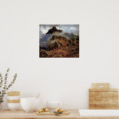 Poster Bierstadt - Étude Des Montagnes Rocheuses (Cuisine)