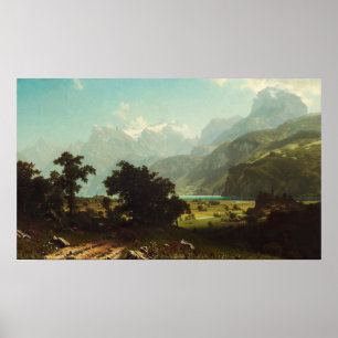 Poster Bierstadt - Lac Lucerne