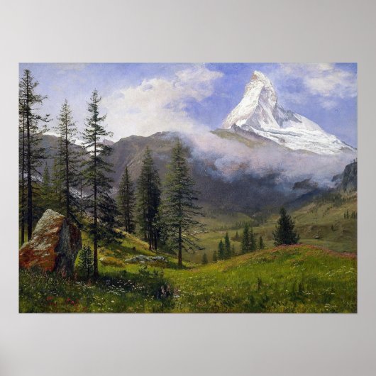 Poster Bierstadt - Matterhorn (Devant)