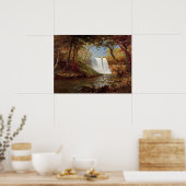 Poster Bierstadt Minnehaha Falls Painting (Cuisine)