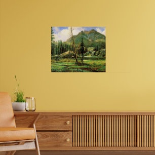 Poster Bierstadt - Montagnes de Sierra Nevada,