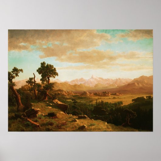 Poster Bierstadt - Pays de la rivière Wind (Devant)