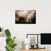 Poster Bierstadt - Paysage des Rocheuses (Bureau à domicile)