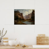 Poster Bierstadt Portes de Yosemite Peinture (Cuisine)