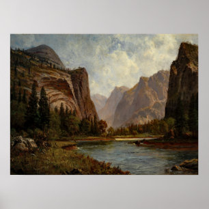 Poster Bierstadt Portes de Yosemite Peinture