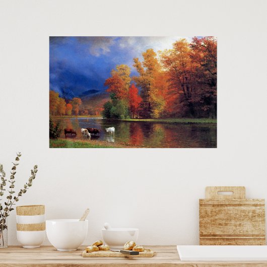 Poster Bierstadt Sur La Peinture Saco (Cuisine)