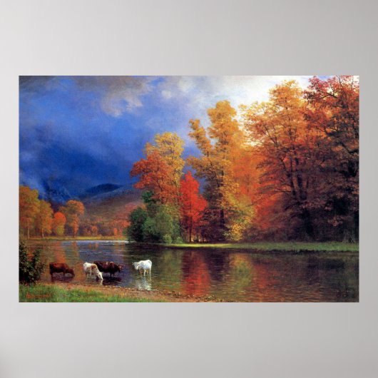 Poster Bierstadt Sur La Peinture Saco (Devant)