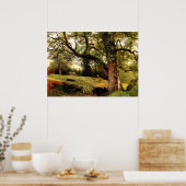 Poster Bierstadt - Un sentier à travers les arbres (Cuisine)