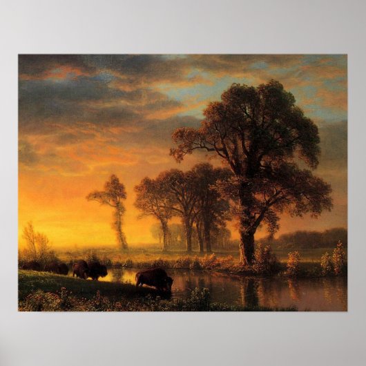 Poster Bierstadt - Western Kansas (Devant)