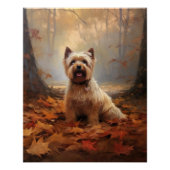 Poster Biewer Terrier à l'automne Leaves automne Inspire (Devant)