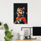 Poster Biewer Terrier Astronaut Poster, Biewer Terrier (Bureau à domicile)