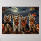 Poster Biewer Terrier Halloween Éffrayant (Devant)