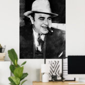 POSTER BIG AL CAPONE - INTERDICTION GANG BOSS (Bureau à domicile)