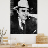 POSTER BIG AL CAPONE - INTERDICTION GANG BOSS (Cuisine)