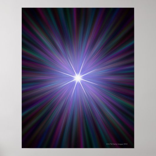 Poster Big Bang, dessin conceptuel d'ordinateur. (Devant)