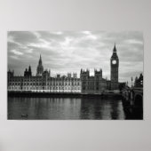 Poster Big Ben B & W (Devant)