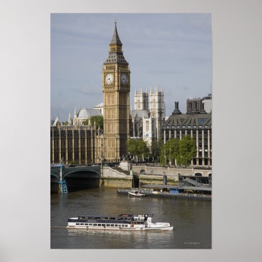 Poster Big Ben et la Tamise (Devant)