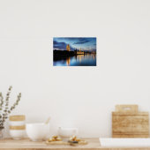 Poster Big Ben et le palais de Westminster la nuit (Cuisine)