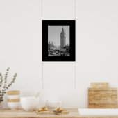 Poster Big Ben et Westminster Londres, art noir et blanc (Cuisine)