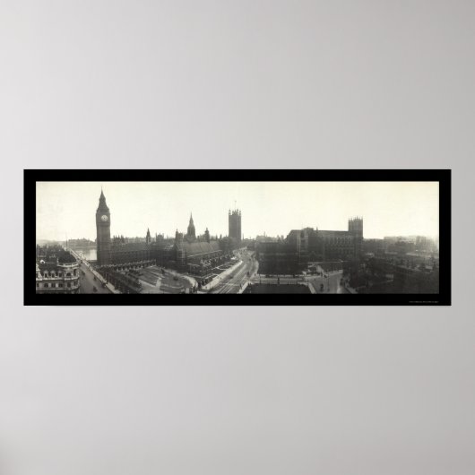 Poster Big Ben London Photo 1919 (Devant)