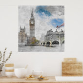 Poster Big Ben, Londres, Royaume-Uni (Cuisine)