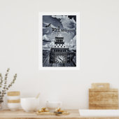 Poster Big Ben - Surreal London Art /Angleterre (Cuisine)