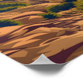 Poster Big Bend National Park Texas Desert Retro (Coin)