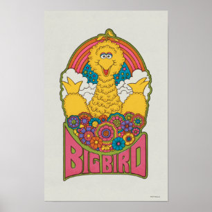 Poster Big Bird Psychédélique