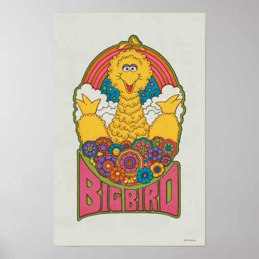 Poster Big Bird | Psychédélique (Devant)