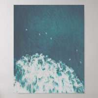 Big Blue Ocean Aerial Beach View Photographie