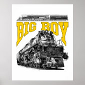 Poster Big Boy 4014 Steam Loco. Union Pacific Class 4000 (Devant)