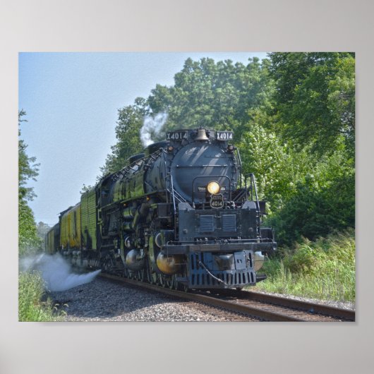 Poster Big Boy No. 4014 Steam Locomotive (Devant)