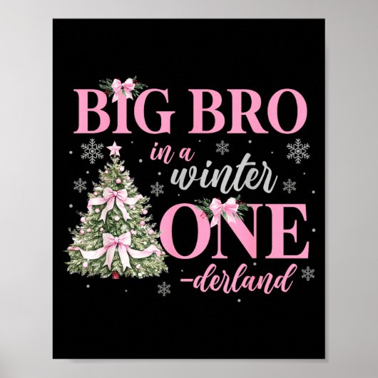 Poster Big Bro In A Winter Onederland Birthday Girl Chris (Devant)