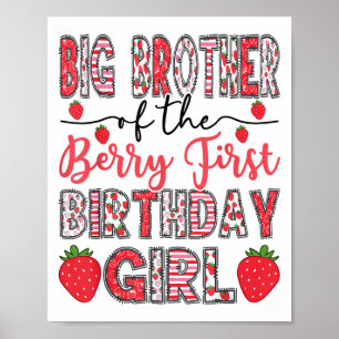 Poster Big Brother Du Berry Premier Anniversaire Fille Pa