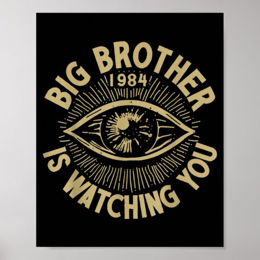 Poster Big Brother Is Watching You  (Devant)