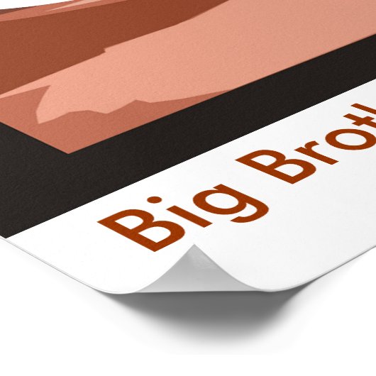 Poster Big Brother regarde ! (Coin)