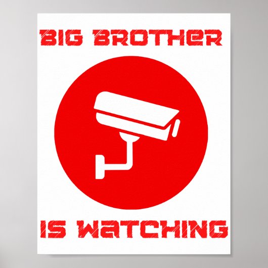 Poster Big Brother regarde 1984 ingsoc (Devant)