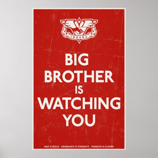 Poster Big Brother vous regarde imprimer (Devant)