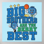 Poster Big Brothers are the Berry Best - Blueberry Pun (Devant)