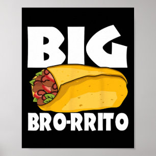 Poster Big Burrito Nourriture Mexicaine Cinco De Mayo