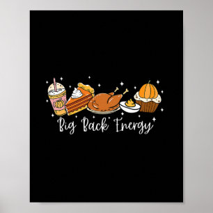 Poster Big Ck Energy Retro Jour De Jambe De Dinde De Than
