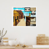 Poster BIG Cowboy bande dessinée vieux style occidental (Cuisine)